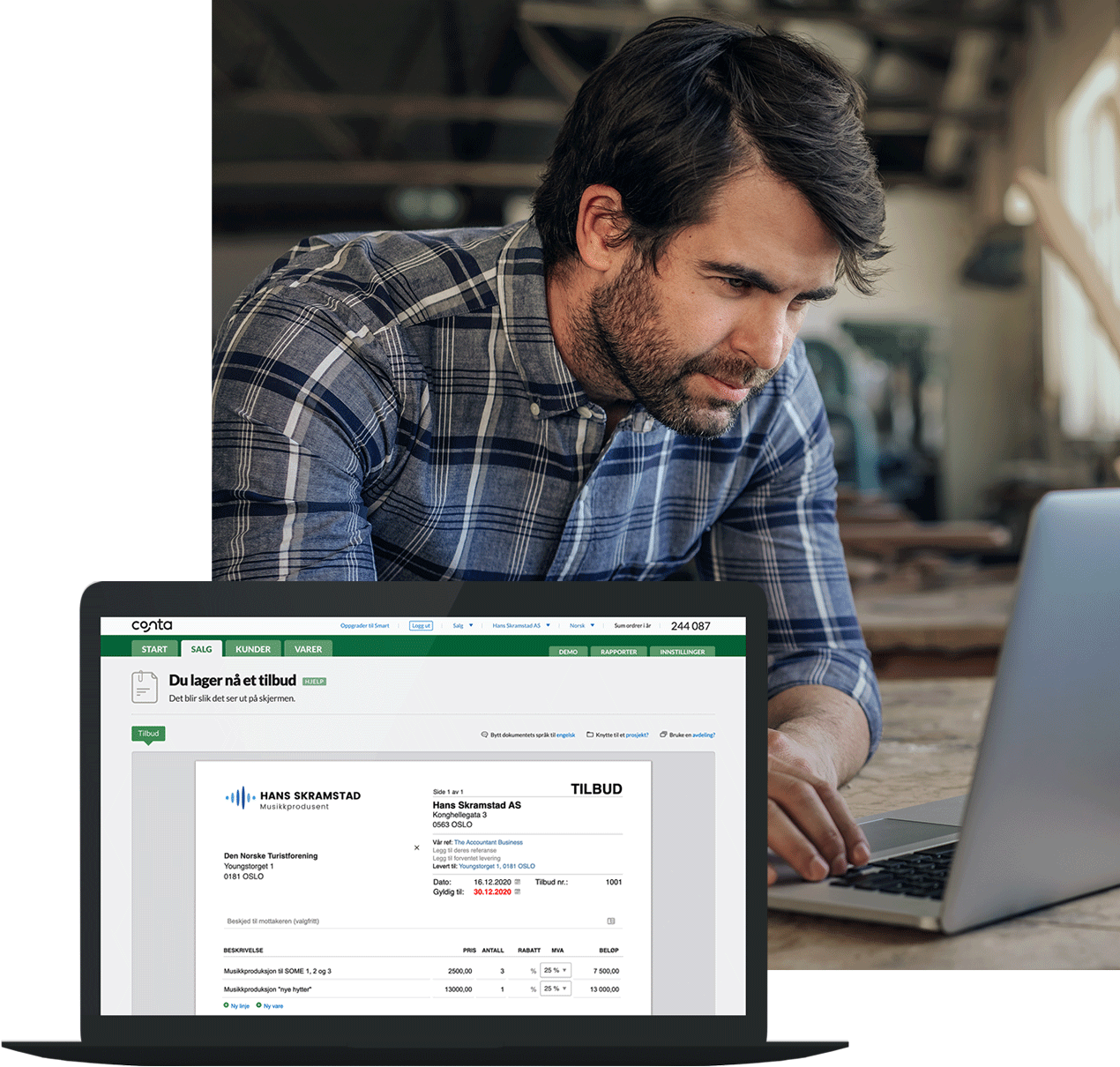 Illustrasjon faktura