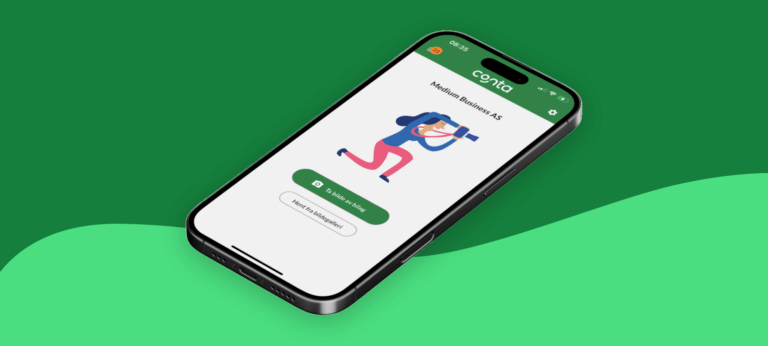 mobil app kvittering grønn bakgrunn